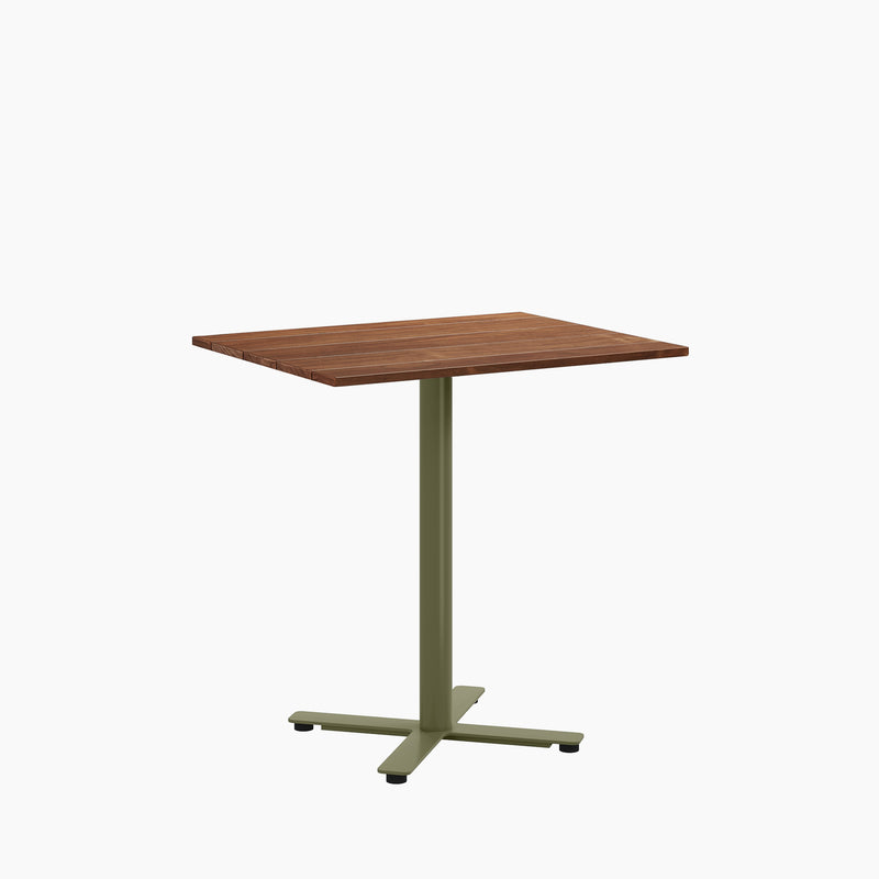 Cafe Table - Rectangular Top, X Base