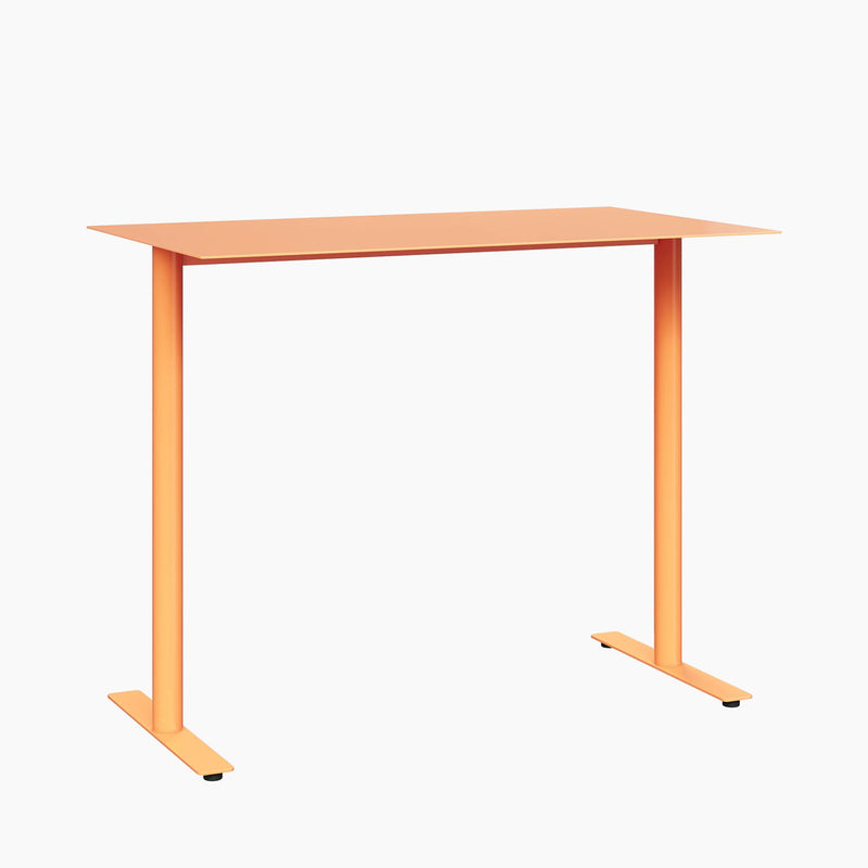 ADA Cafe Table - Rectangular Top, T-Leg Base