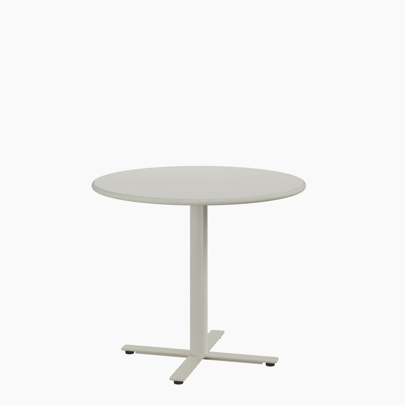 Cafe Table - Round Top, X Base