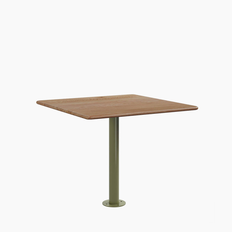 Cafe Table - Rectangular Top, Bolted Base