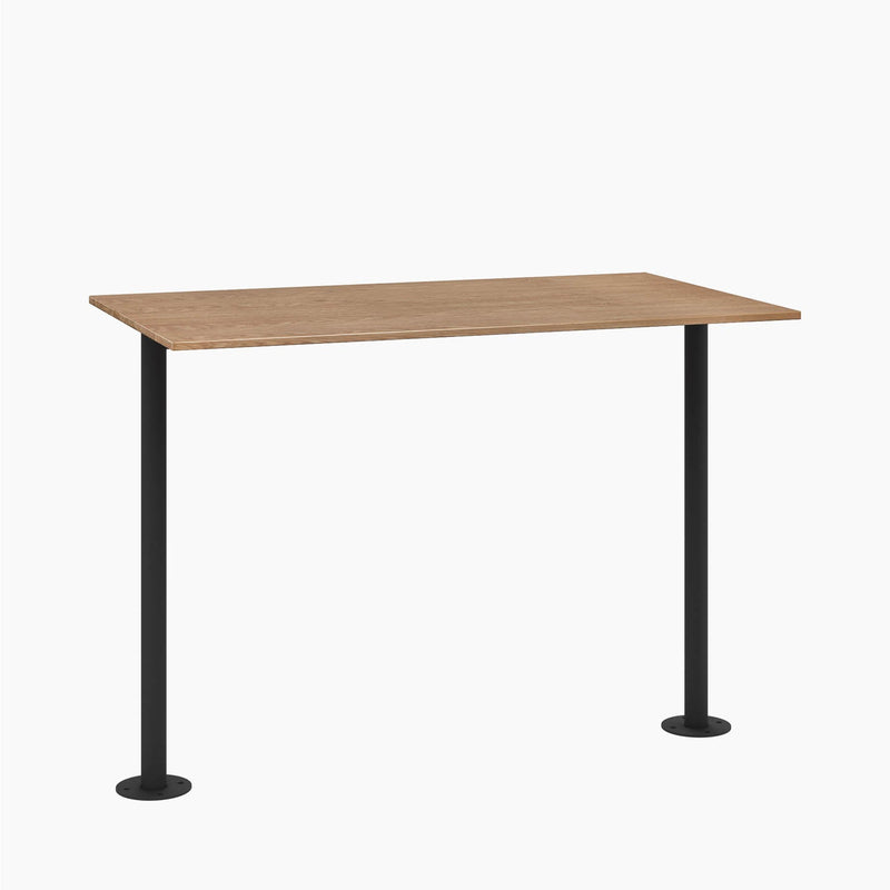 Cafe Table - Rectangular Top, Bolted Two-Stem Base