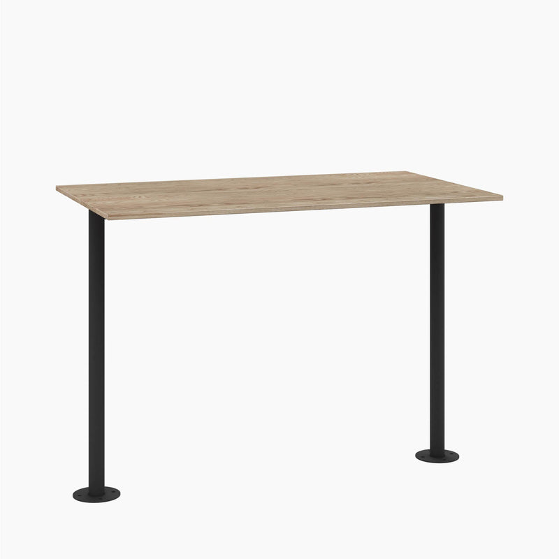 ADA Cafe Table - Rectangular Top, Bolted Two-Stem Base