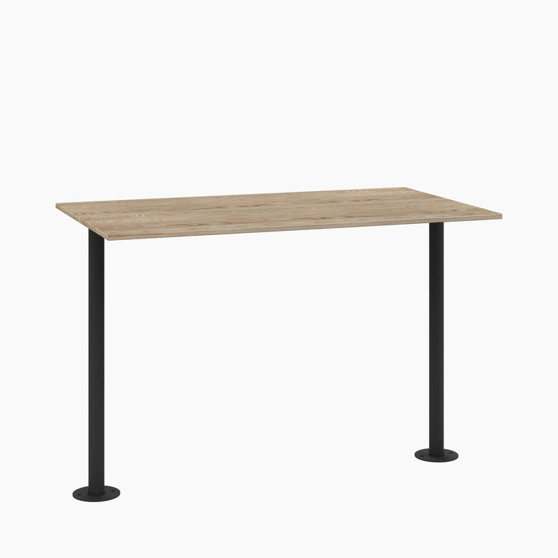 ADA Cafe Table - Rectangular Top, Bolted Two-Stem Base