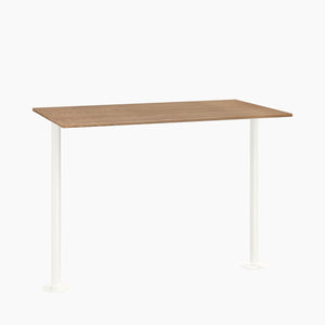 Cafe Table - Rectangular Top, Bolted Two-Stem Base