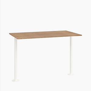 Cafe Table - Rectangular Top, Bolted Two-Stem Base