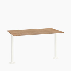 Cafe Table - Rectangular Top, Bolted Two-Stem Base