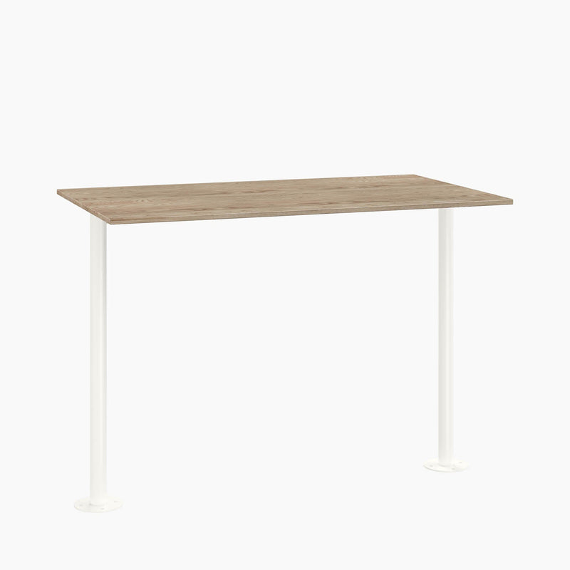 Cafe Table - Rectangular Top, Bolted Two-Stem Base