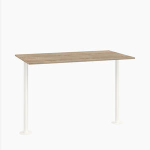 ADA Cafe Table - Rectangular Top, Bolted Two-Stem Base