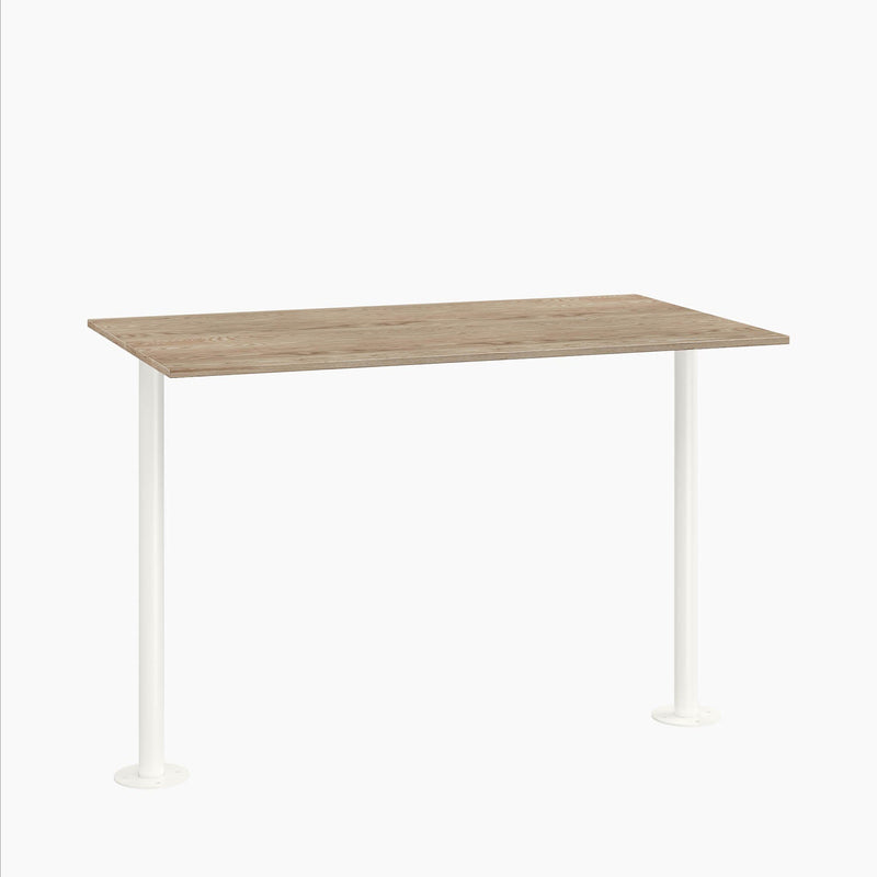 ADA Cafe Table - Rectangular Top, Bolted Two-Stem Base