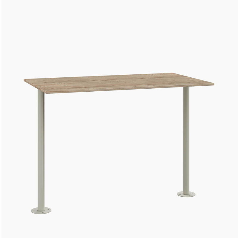 ADA Cafe Table - Rectangular Top, Bolted Two-Stem Base