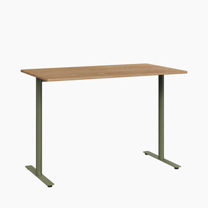 Cafe Table - Rectangular Top, T-Leg Base