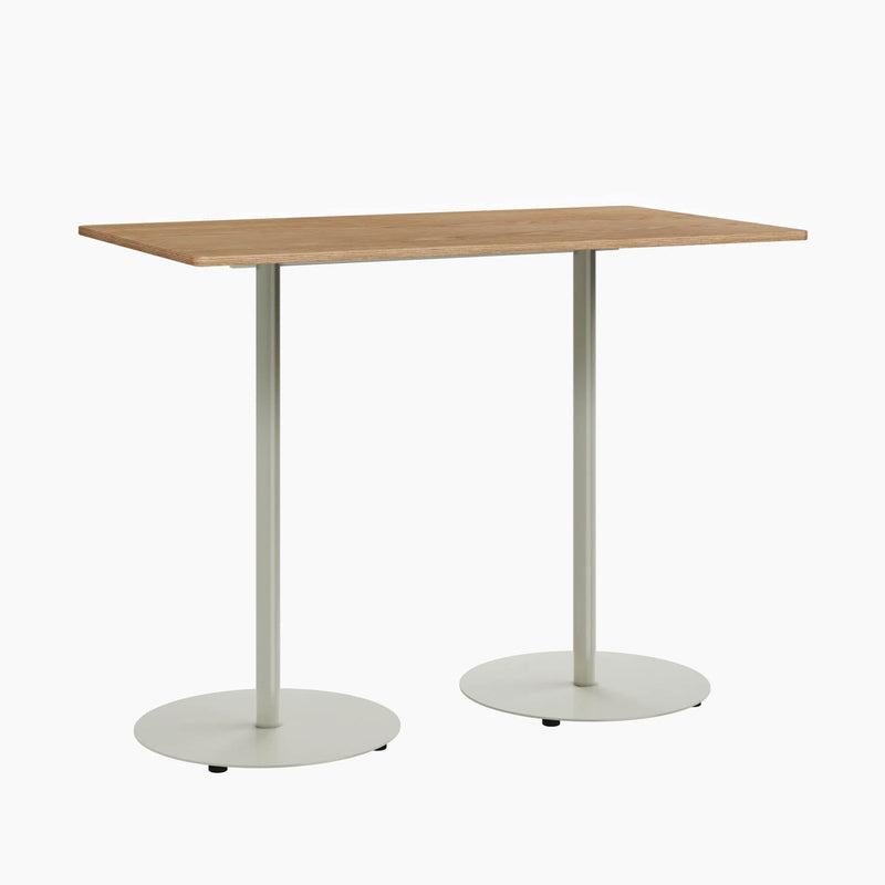 Cafe Table - Rectangular Top, Weighted Two-Stem Base