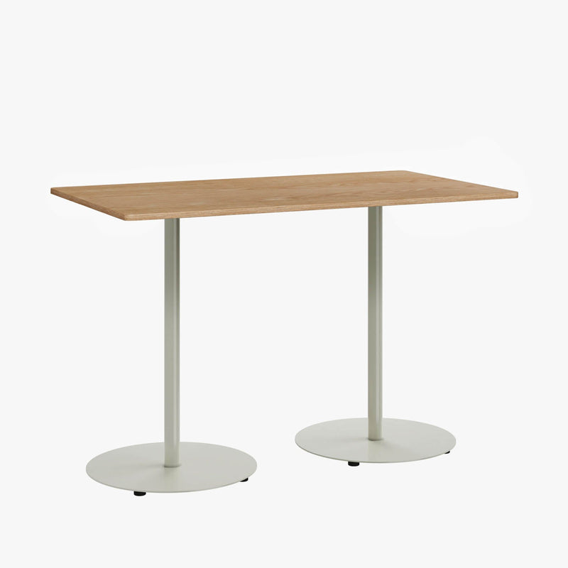 Cafe Table - Rectangular Top, Weighted Two-Stem Base