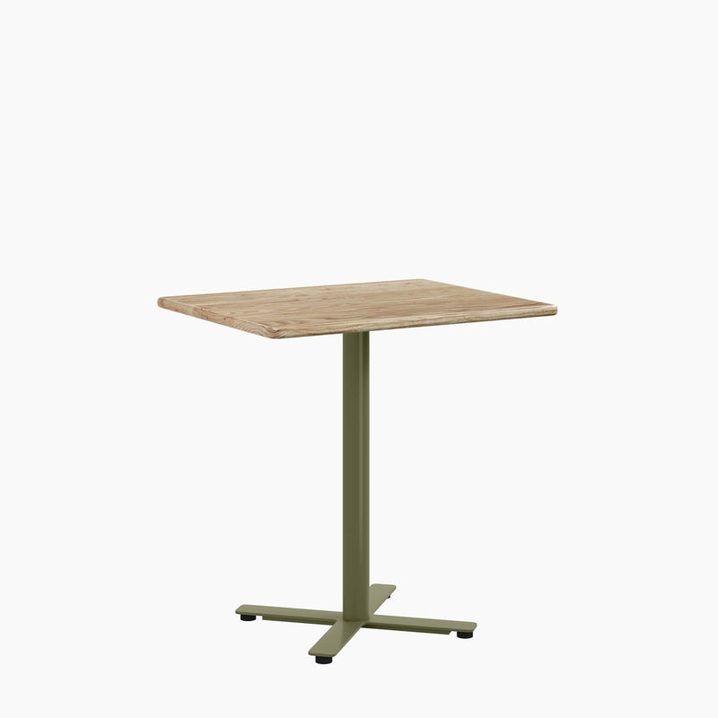 Cafe Table - Rectangular Top, X Base