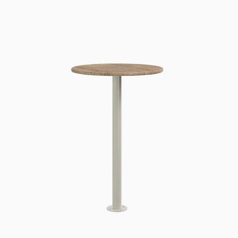 Cafe Table - Round Top, Bolted Base