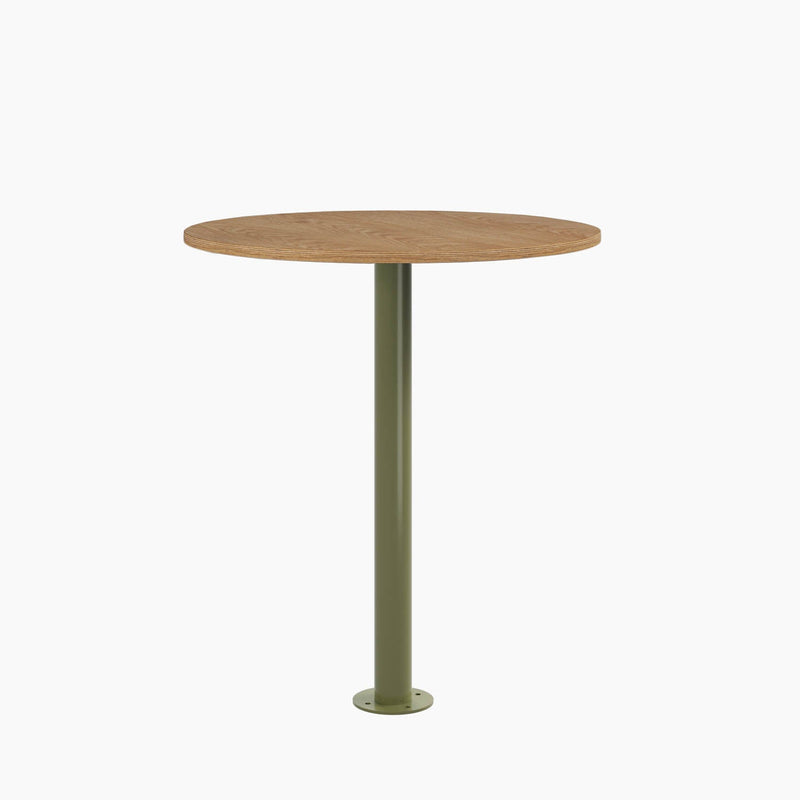 Cafe Table - Round Top, Bolted Base