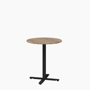 Cafe Table - Round Top, X Base