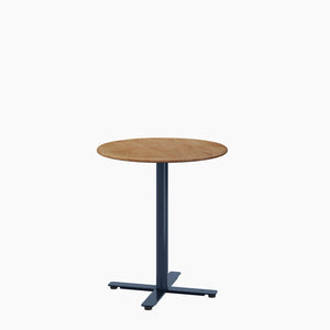 Cafe Table - Round Top, X Base