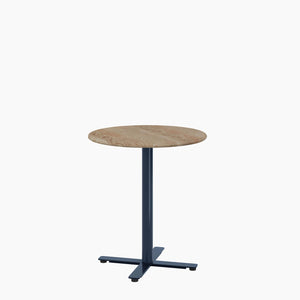 Cafe Table - Round Top, X Base