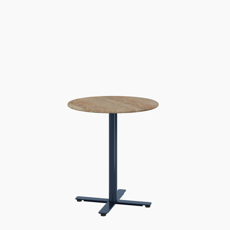 Cafe Table - Round Top, X Base