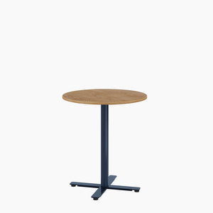 Cafe Table - Round Top, X Base