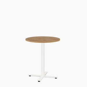 Cafe Table - Round Top, X Base