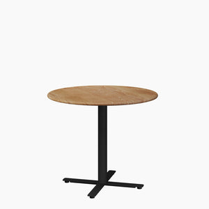 Cafe Table - Round Top, X Base