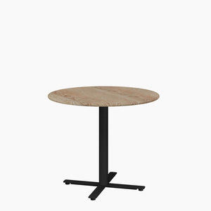 Cafe Table - Round Top, X Base