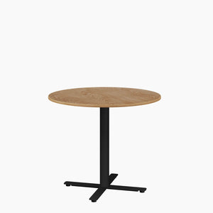 Cafe Table - Round Top, X Base