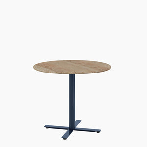 Cafe Table - Round Top, X Base