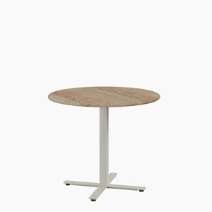 Cafe Table - Round Top, X Base