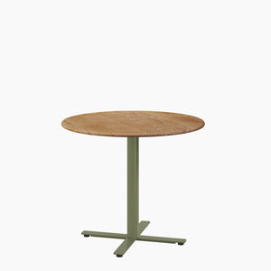Cafe Table - Round Top, X Base