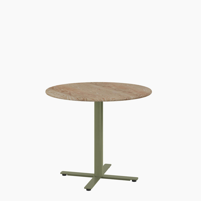 Cafe Table - Round Top, X Base