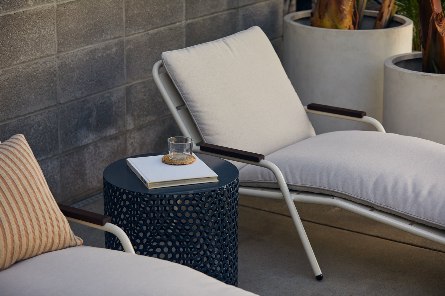 Bent Chaise Lounge and Drum Stool – RAD Furniture