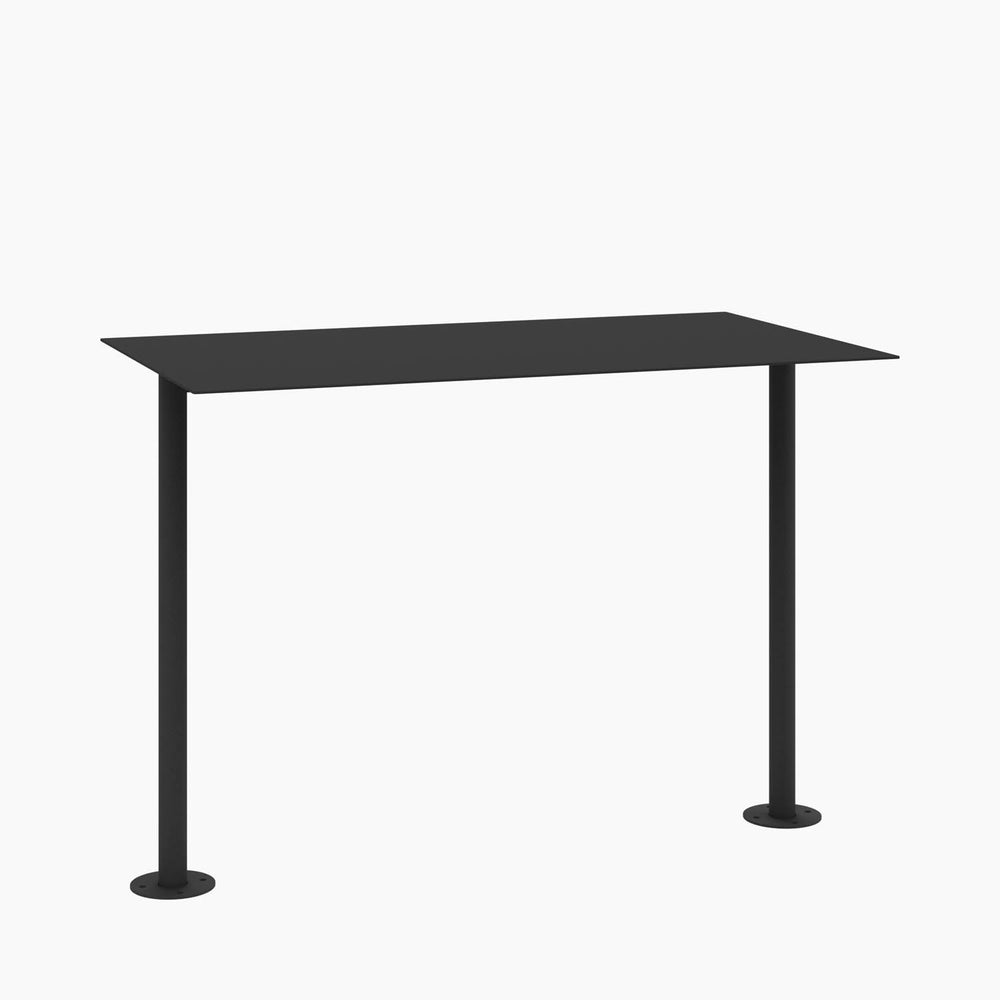 Cafe Table - Rectangular Top, Bolted Two-Stem Base