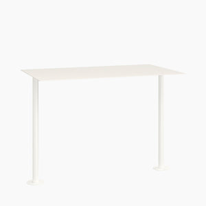 Cafe Table - Rectangular Top, Bolted Two-Stem Base