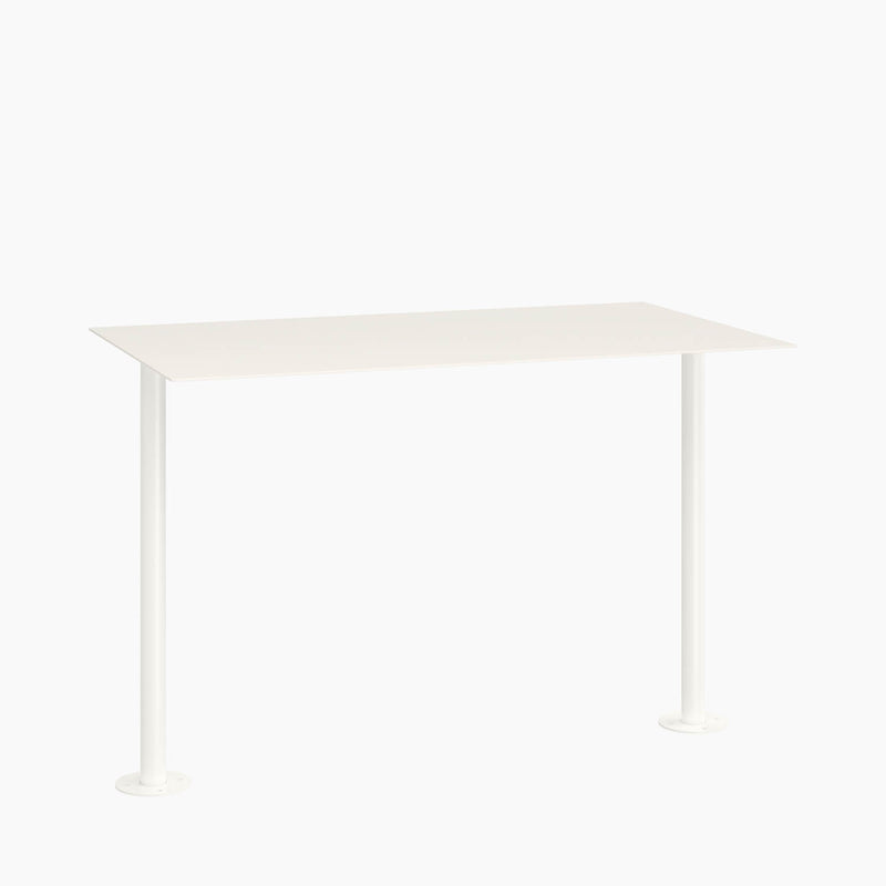 Cafe Table - Rectangular Top, Bolted Two-Stem Base