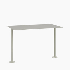 Cafe Table - Rectangular Top, Bolted Two-Stem Base