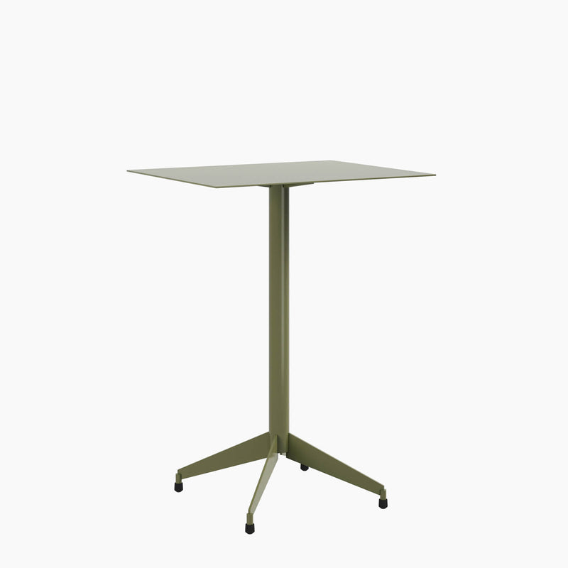 Cafe Table - Rectangular Top, Flat Base