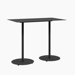 Cafe Table - Rectangular Top, Weighted Two-Stem Base