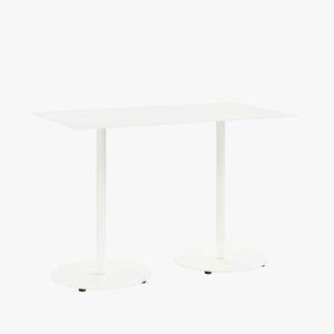 Cafe Table - Rectangular Top, Weighted Two-Stem Base