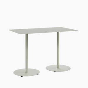 Cafe Table - Rectangular Top, Weighted Two-Stem Base