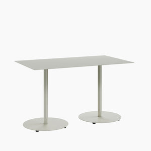 Cafe Table - Rectangular Top, Weighted Two-Stem Base