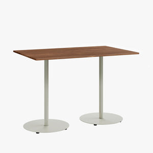 Cafe Table - Rectangular Top, Weighted Two-Stem Base