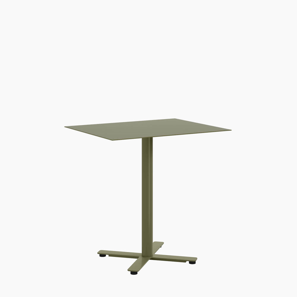 Cafe Table - Rectangular Top, X Base