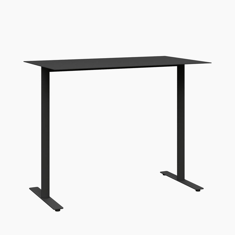 Cafe Table - Rectangular Top, T-Leg Base