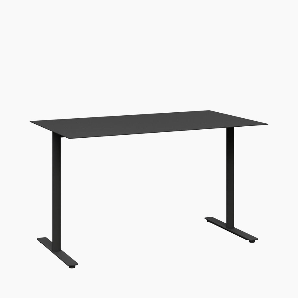 Cafe Table - Rectangular Top, T-Leg Base