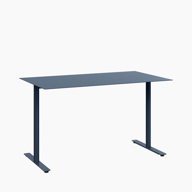 Cafe Table - Rectangular Top, T-Leg Base