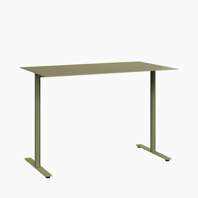 Cafe Table - Rectangular Top, T-Leg Base