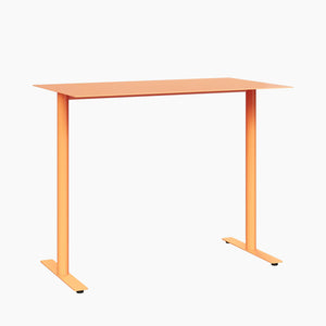 Cafe Table - Rectangular Top, T-Leg Base